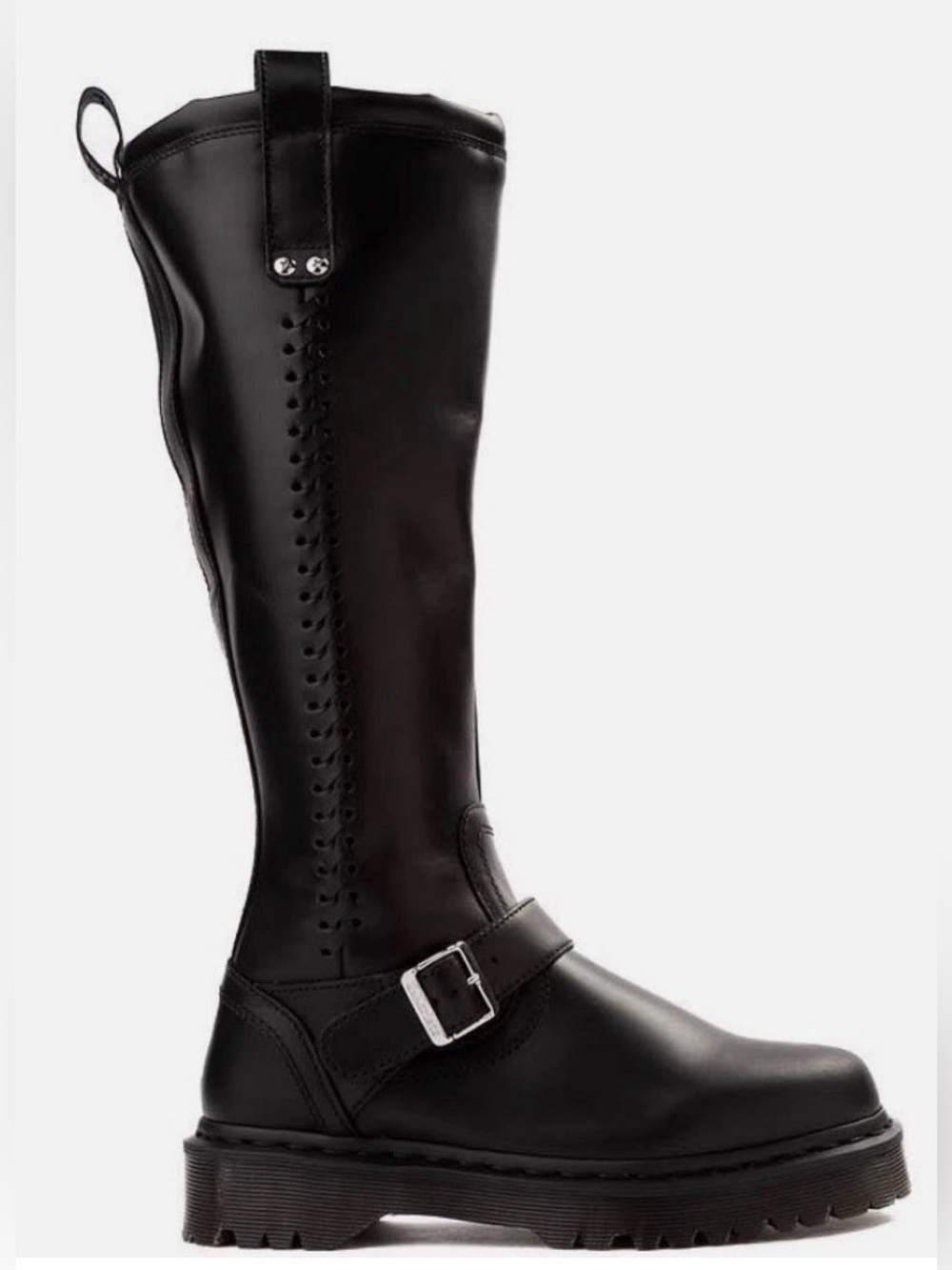 Dr. Marten’s Black Leather ANISTONE KH Tall Boots 9 NEW